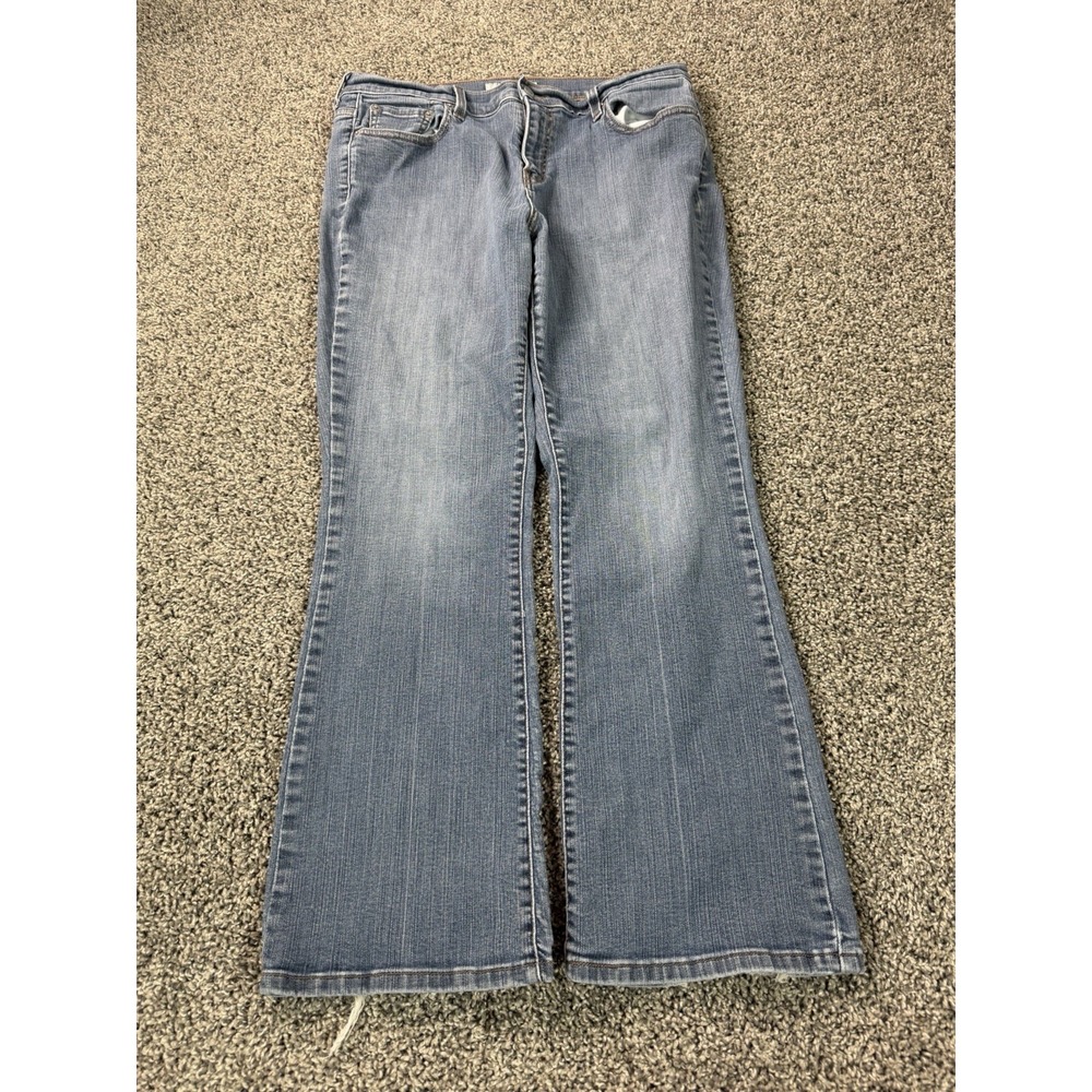 Vintage Y2K Levi's 515 Bootcut Jeans Women's Size 14 Short Blue Baggy